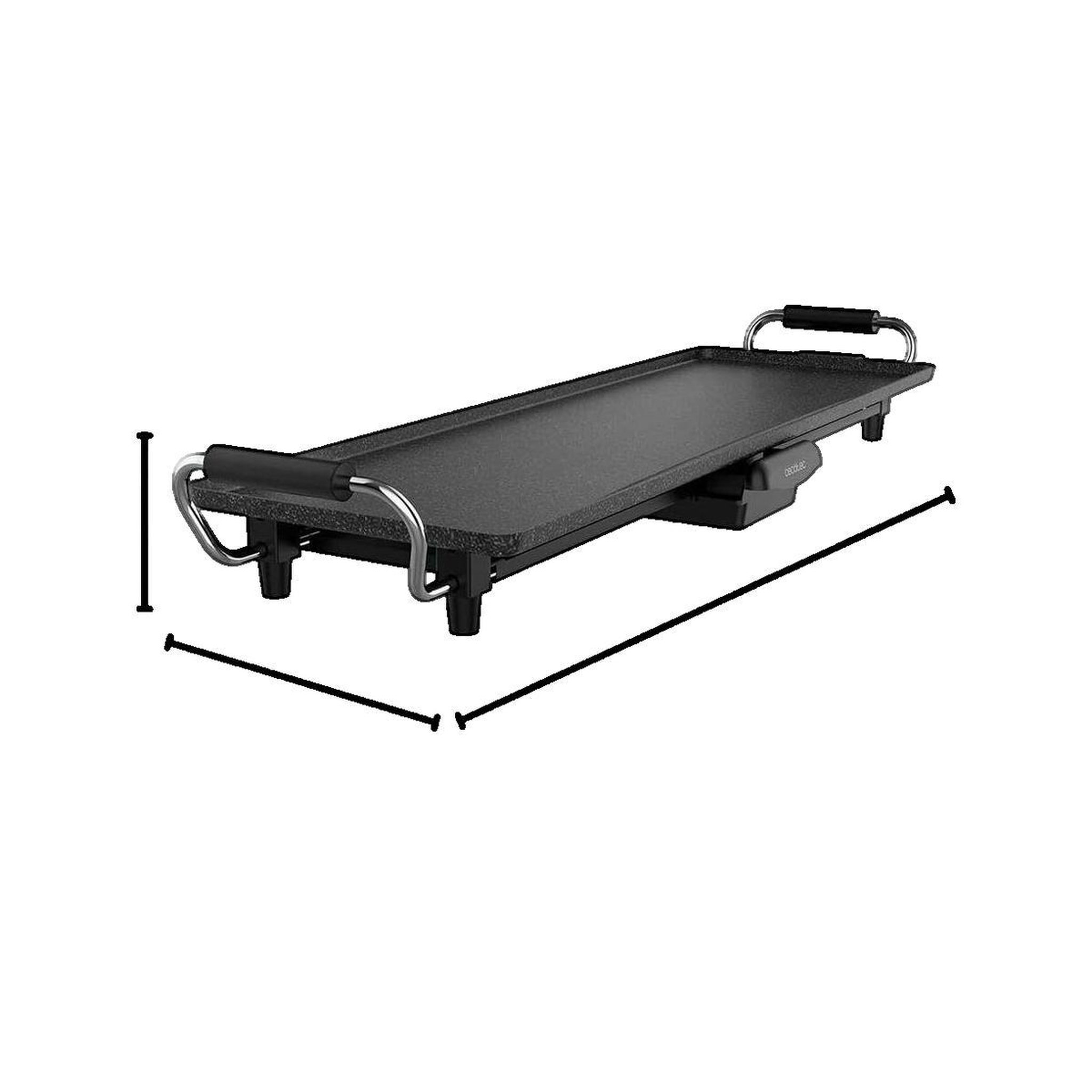 Voir la diapositive 2 : CECOTEC Plancha cecotec Deluxe électrique puissance 2400 W
