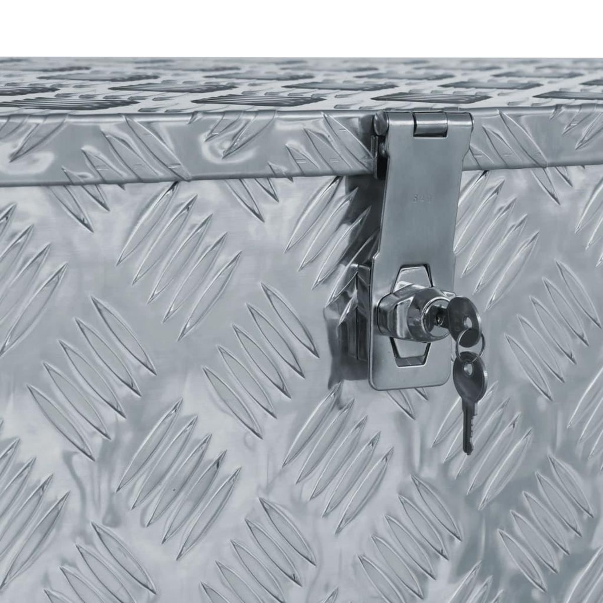 VIDAXL Boîte en aluminium 110,5 x 38,5 x 40 cm Argente