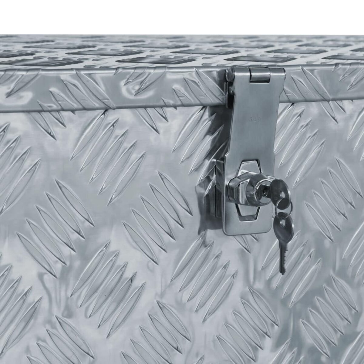 VIDAXL Boîte en aluminium 110,5 x 38,5 x 40 cm Argente