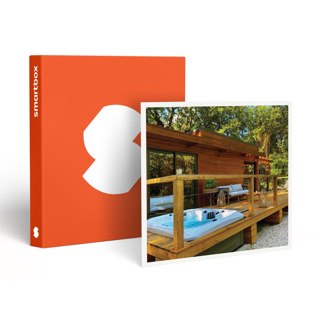 Smartbox Séjour de 2 jours en lodge avec bain bouillonnant, VTT et dégustation près de Nîmes - Coffret Cadeau Séjour
