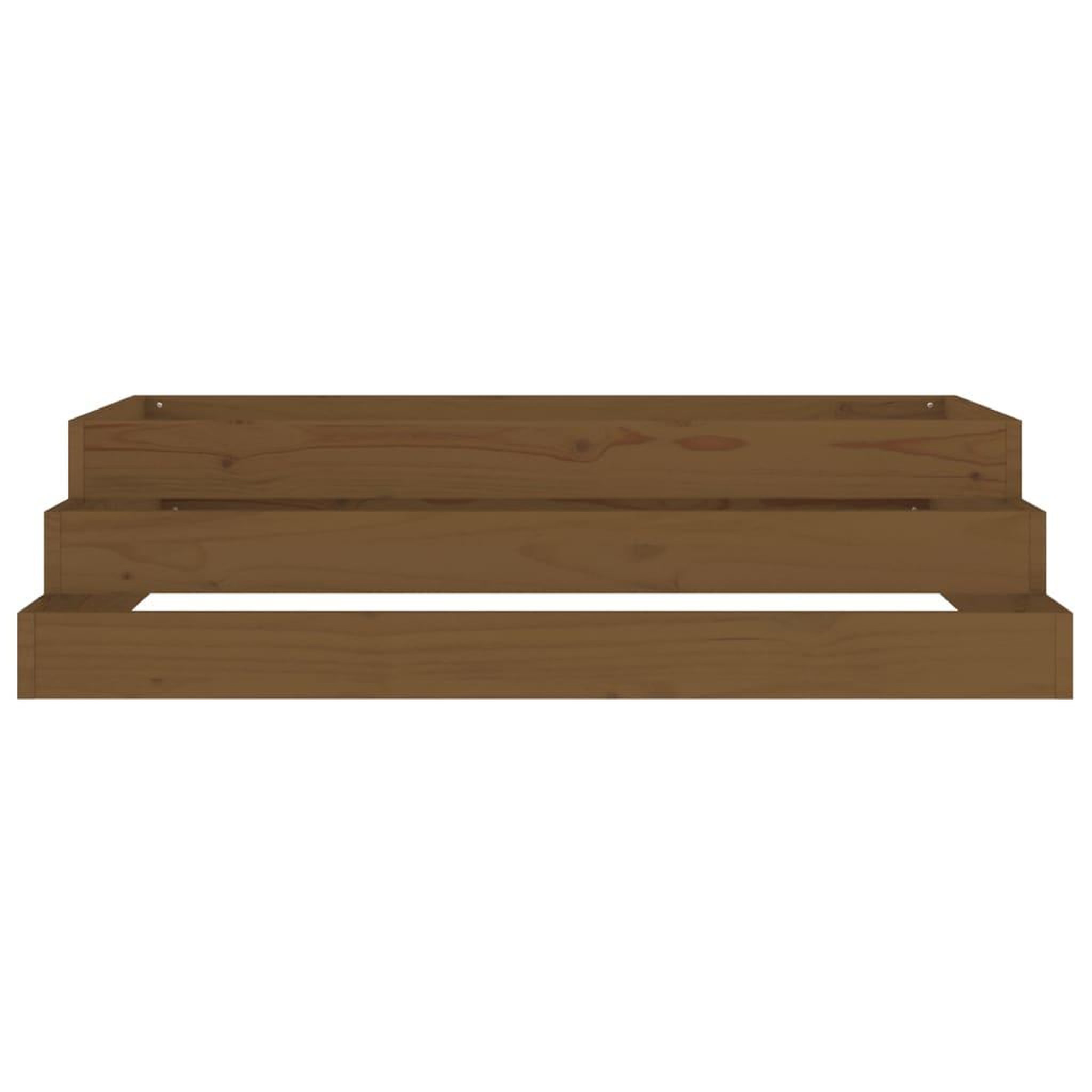 Voir la diapositive 5 : VIDAXL Jardiniere Marron miel 110x110x27 cm Bois massif de pin