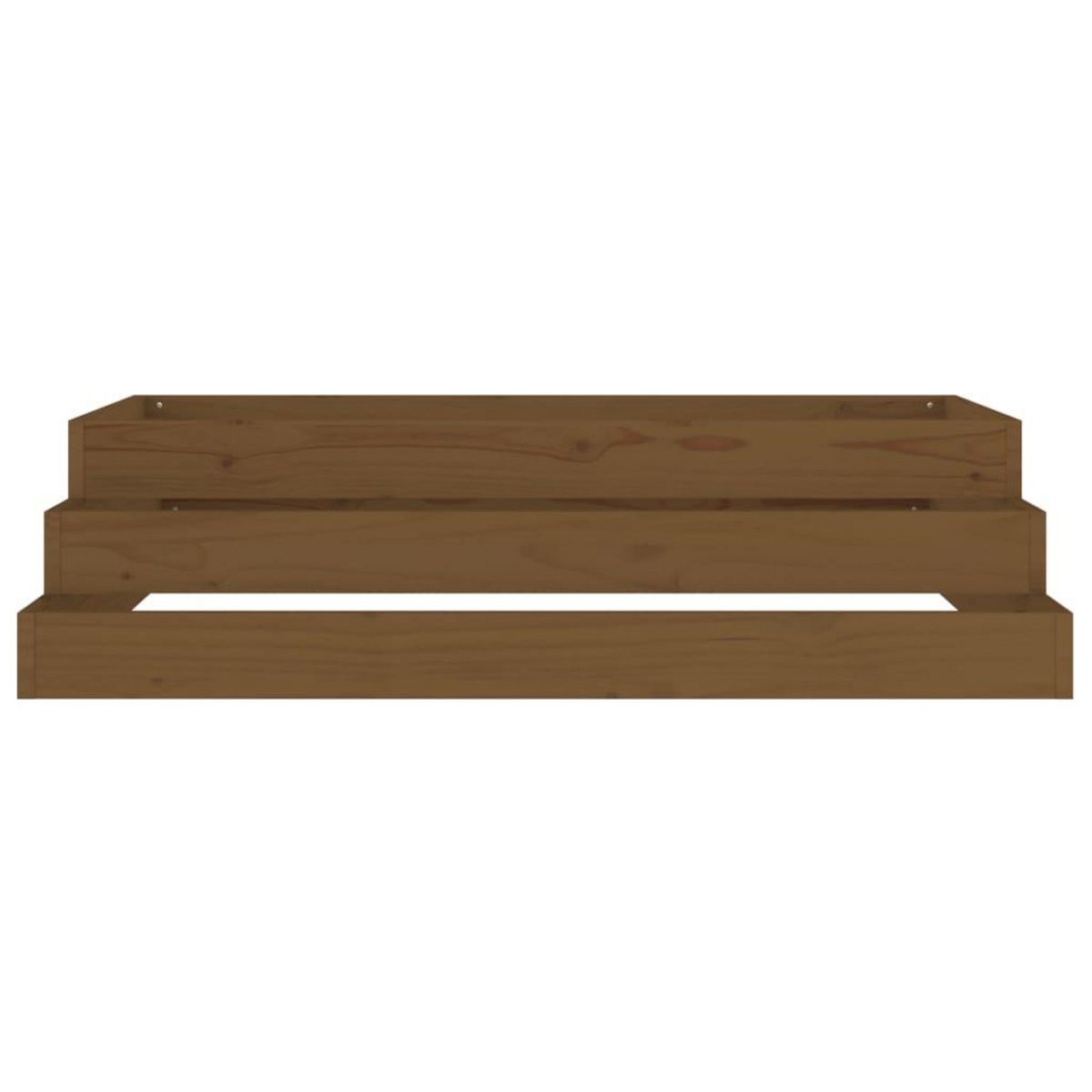 VIDAXL Jardiniere Marron miel 110x110x27 cm Bois massif de pin