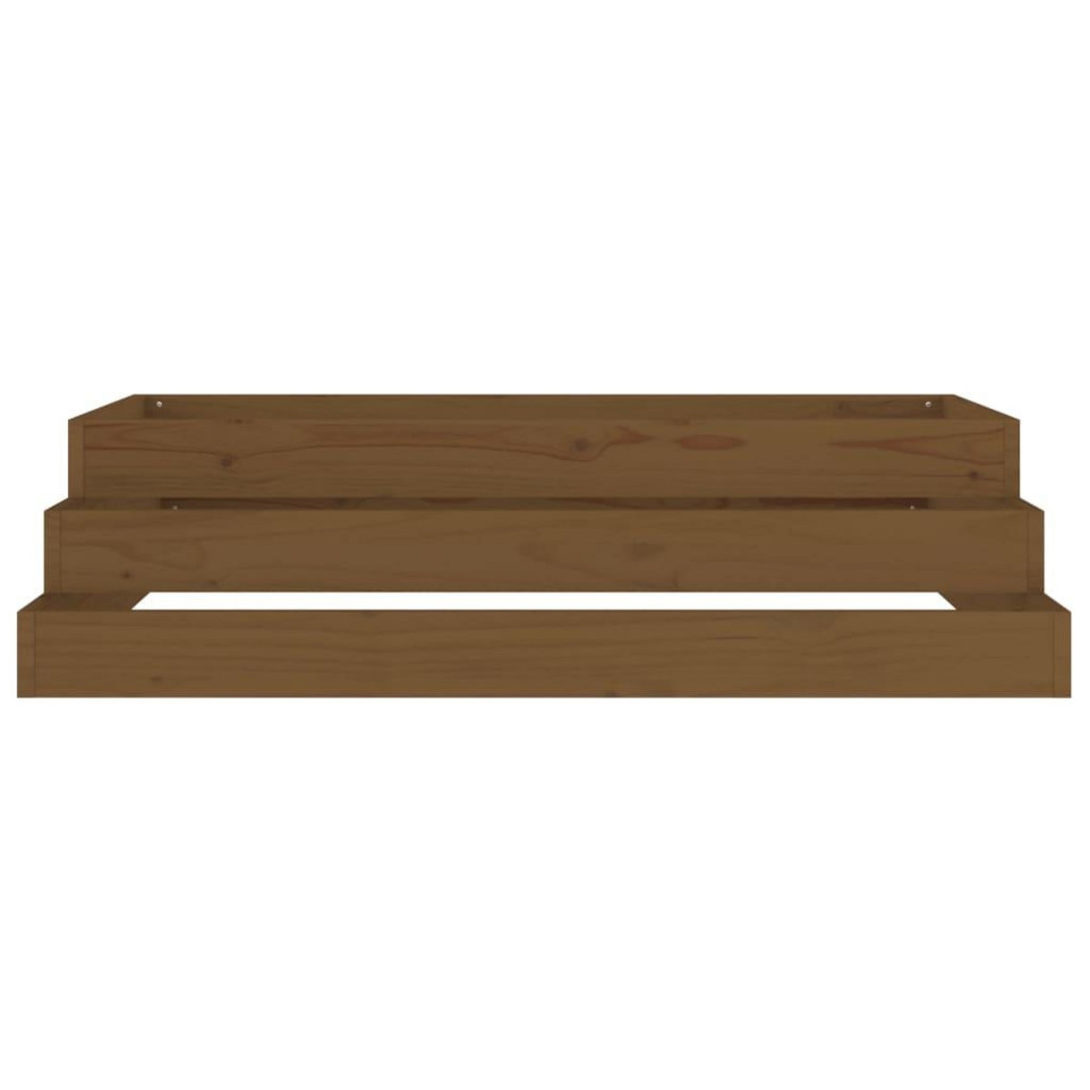 VIDAXL Jardiniere Marron miel 110x110x27 cm Bois massif de pin