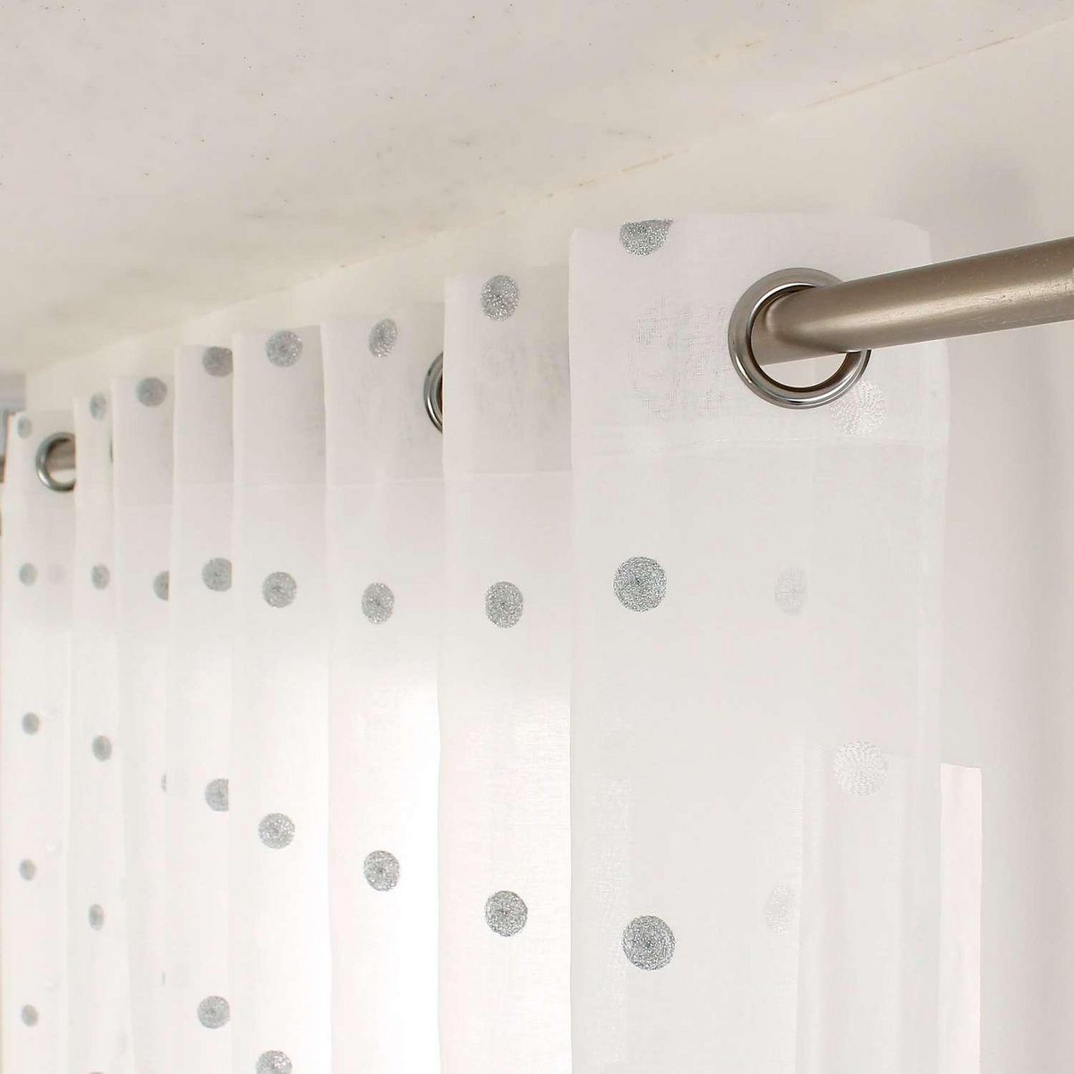 TOILINUX Voilage plumetis