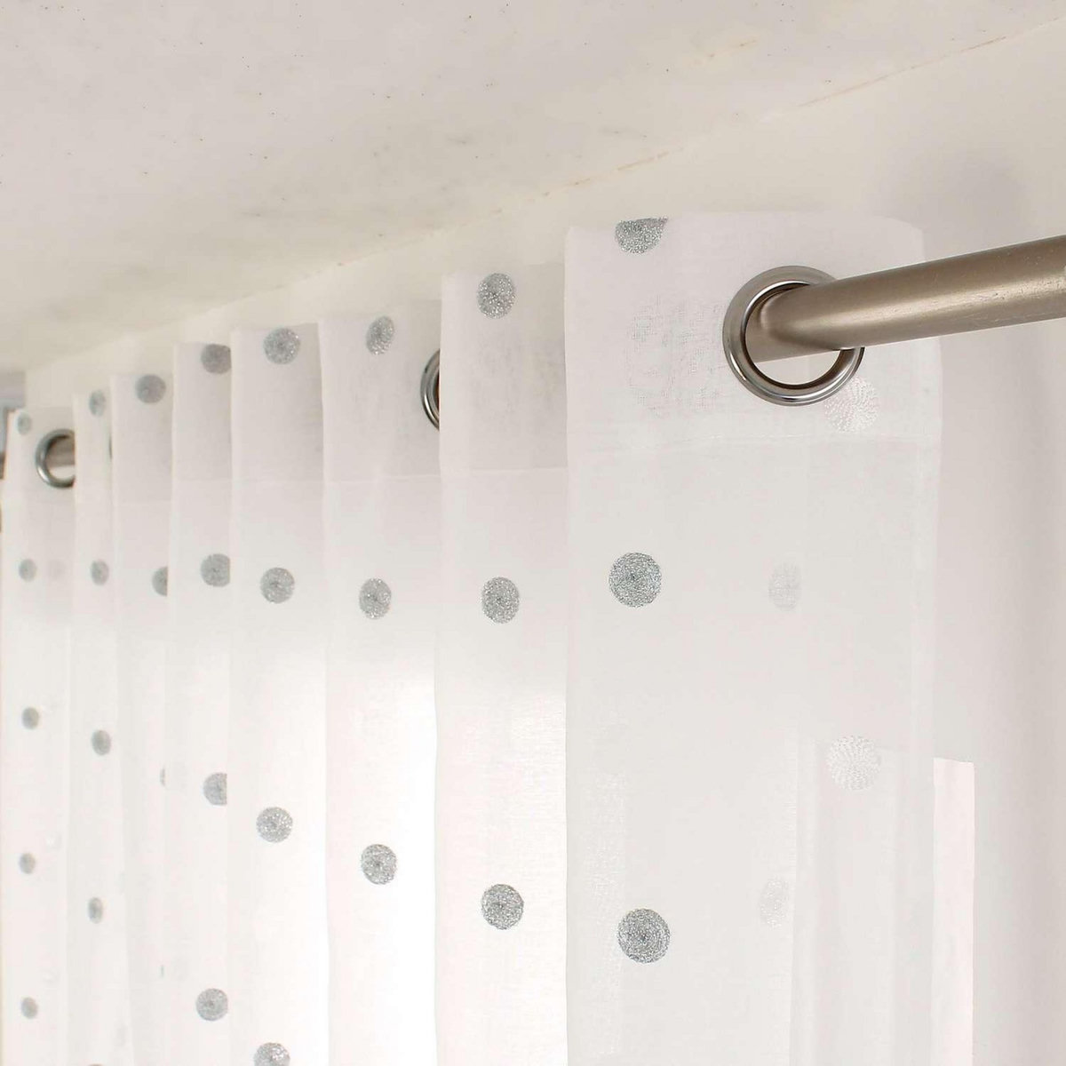 TOILINUX Voilage plumetis