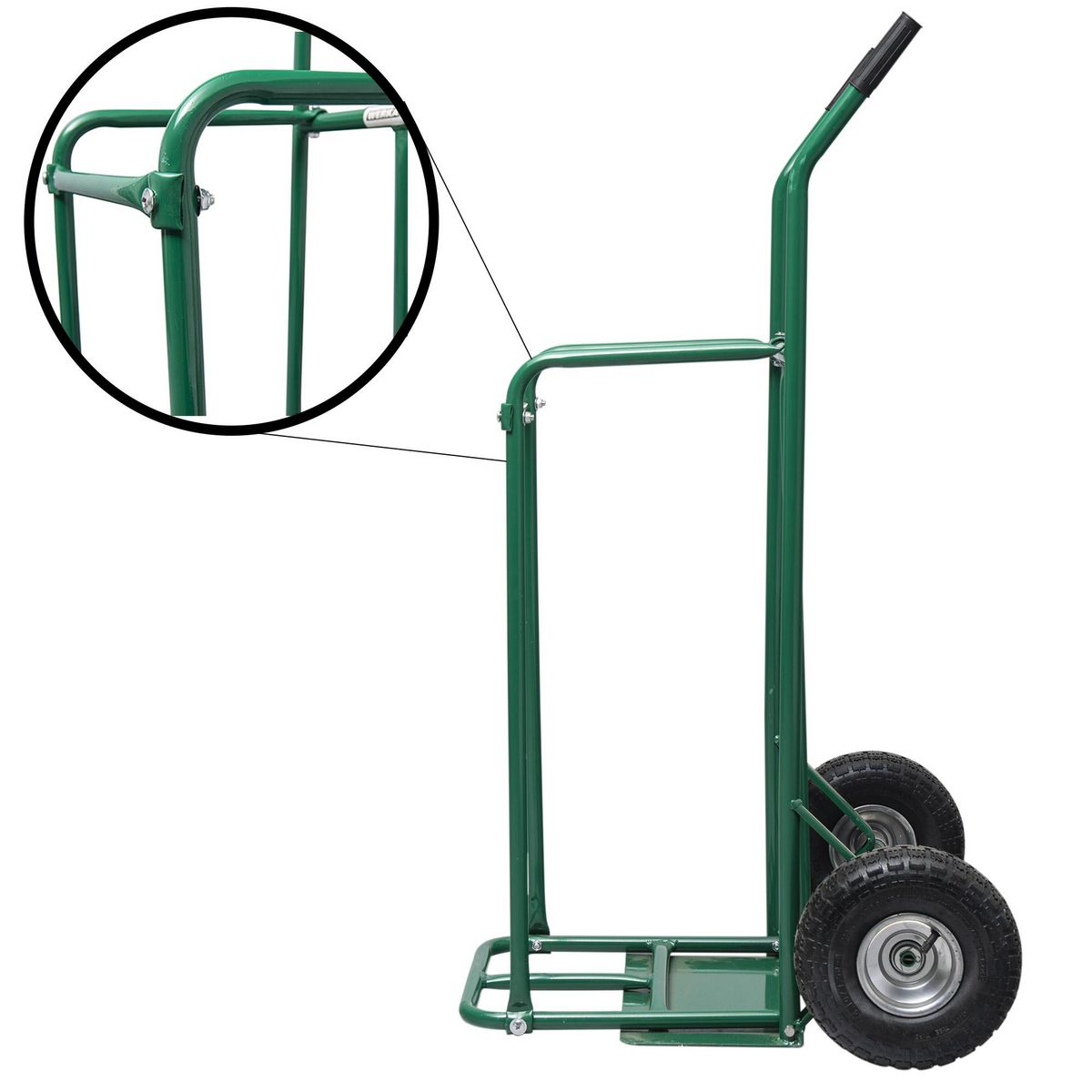 WERKAPRO Chariot diable pour bûches avec roues gonflables WERKA PRO