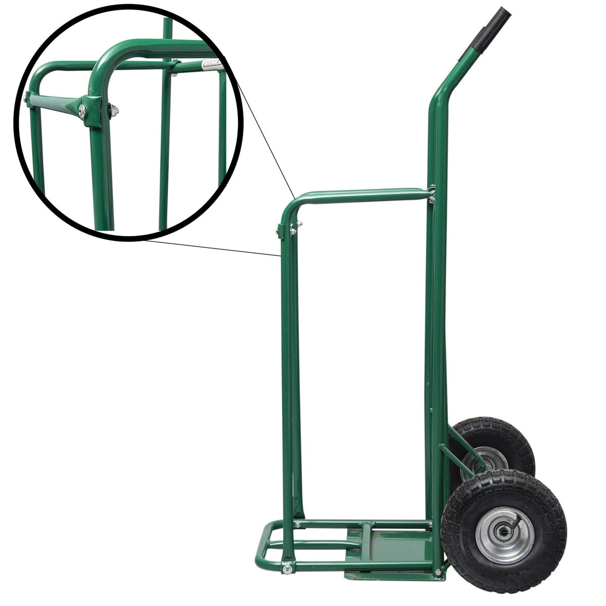 WERKAPRO Chariot diable pour bûches avec roues gonflables WERKA PRO