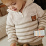 Voir la diapositive 5 : Petit Béguin Pull enfant en tricot Cracotte