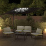 Voir la diapositive 3 : VIDAXL Parasol cantilever a LED Noir 400x300 cm