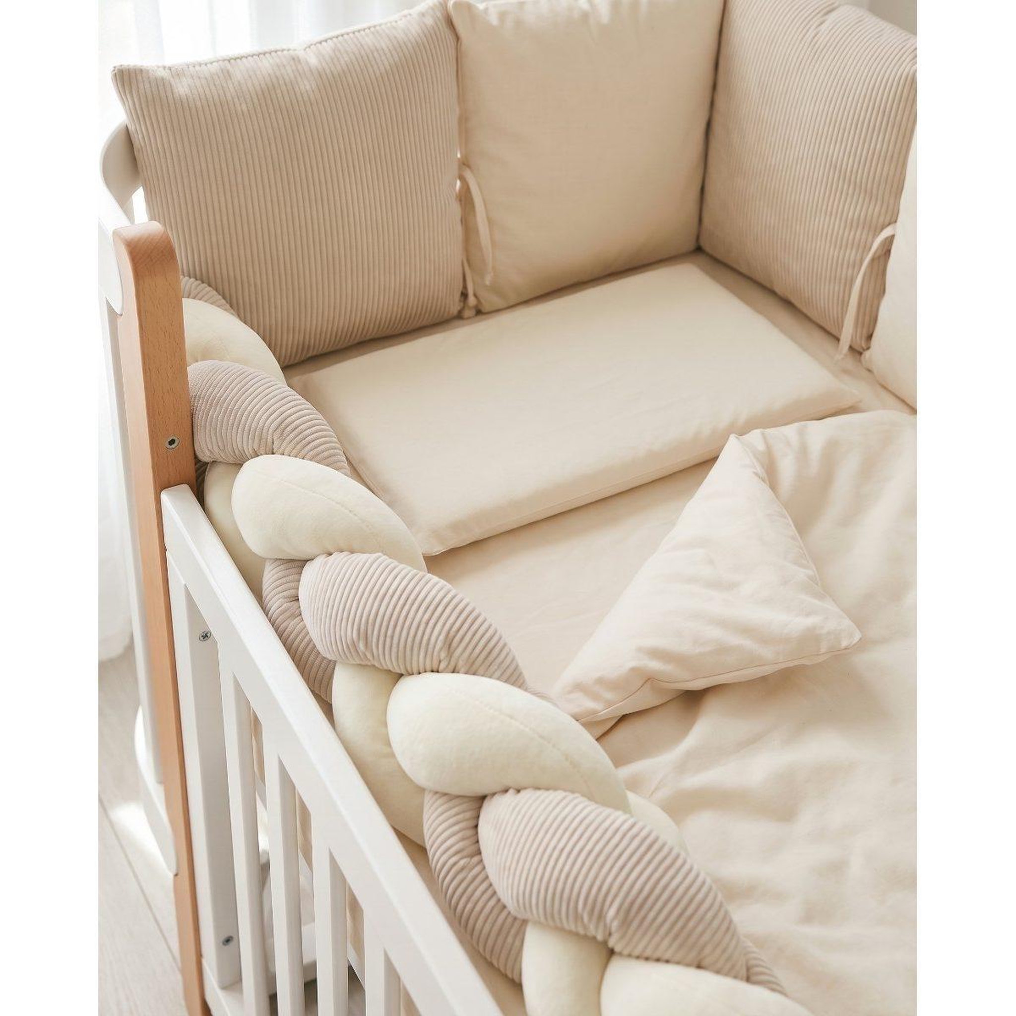 Voir la diapositive 3 : YAPPY KIDS Yappy7in1 - Ensemble de literie 7 en 1 - Beige