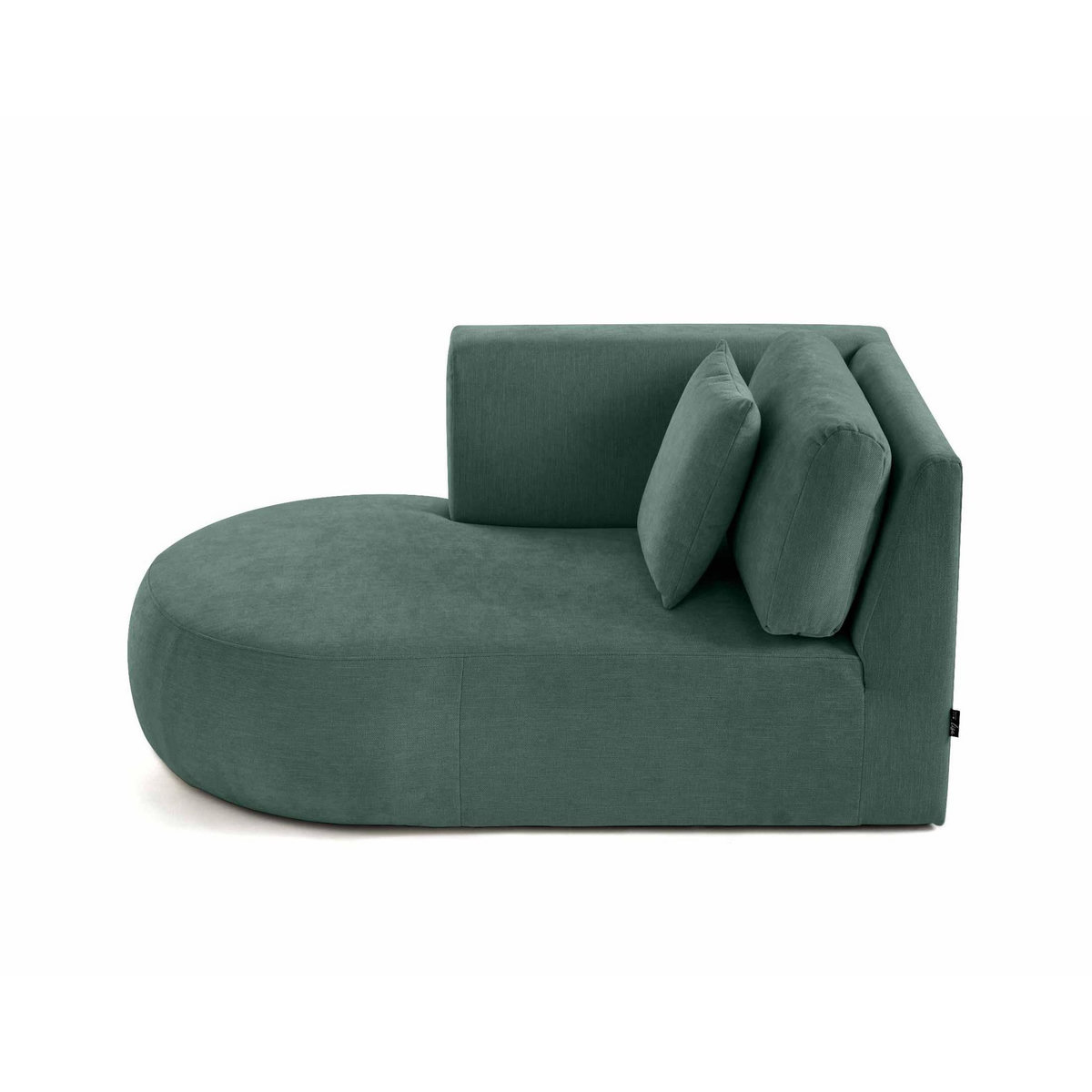 LISA DESIGN Santorini - module d'assise méridienne gauche - en tissu texturé