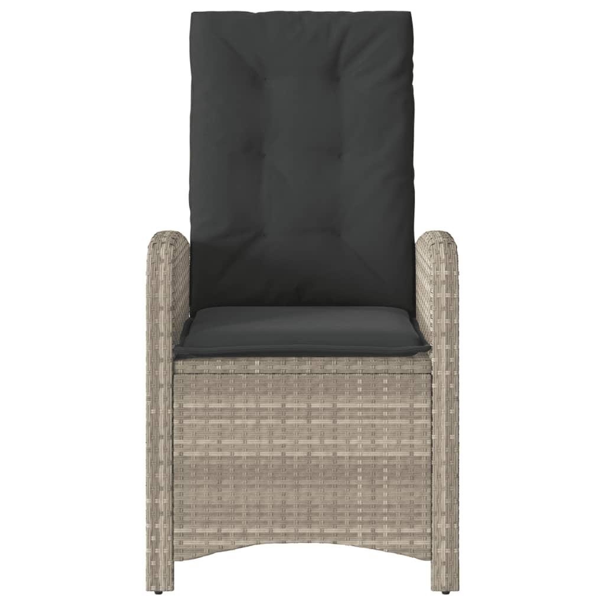Voir la diapositive 5 : VIDAXL Chaises inclinables jardin lot de 2 et coussins resine tressee