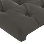 Voir la diapositive 5 : VIDAXL Tete de lit a LED Gris fonce 144x7x118/128 cm Velours