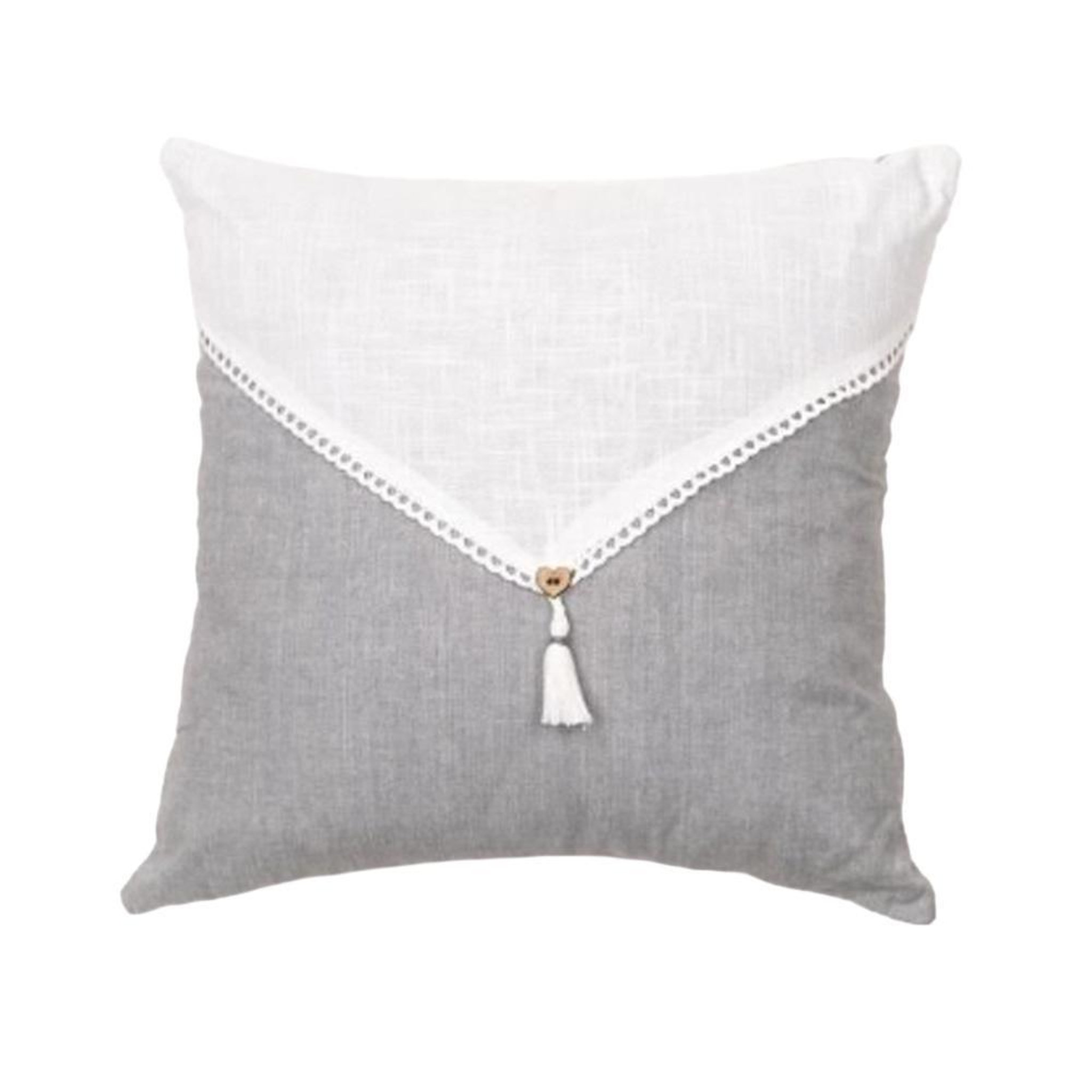 Today Coussin déhoussable grise/blanche today charme. Coloris disponibles : Gris