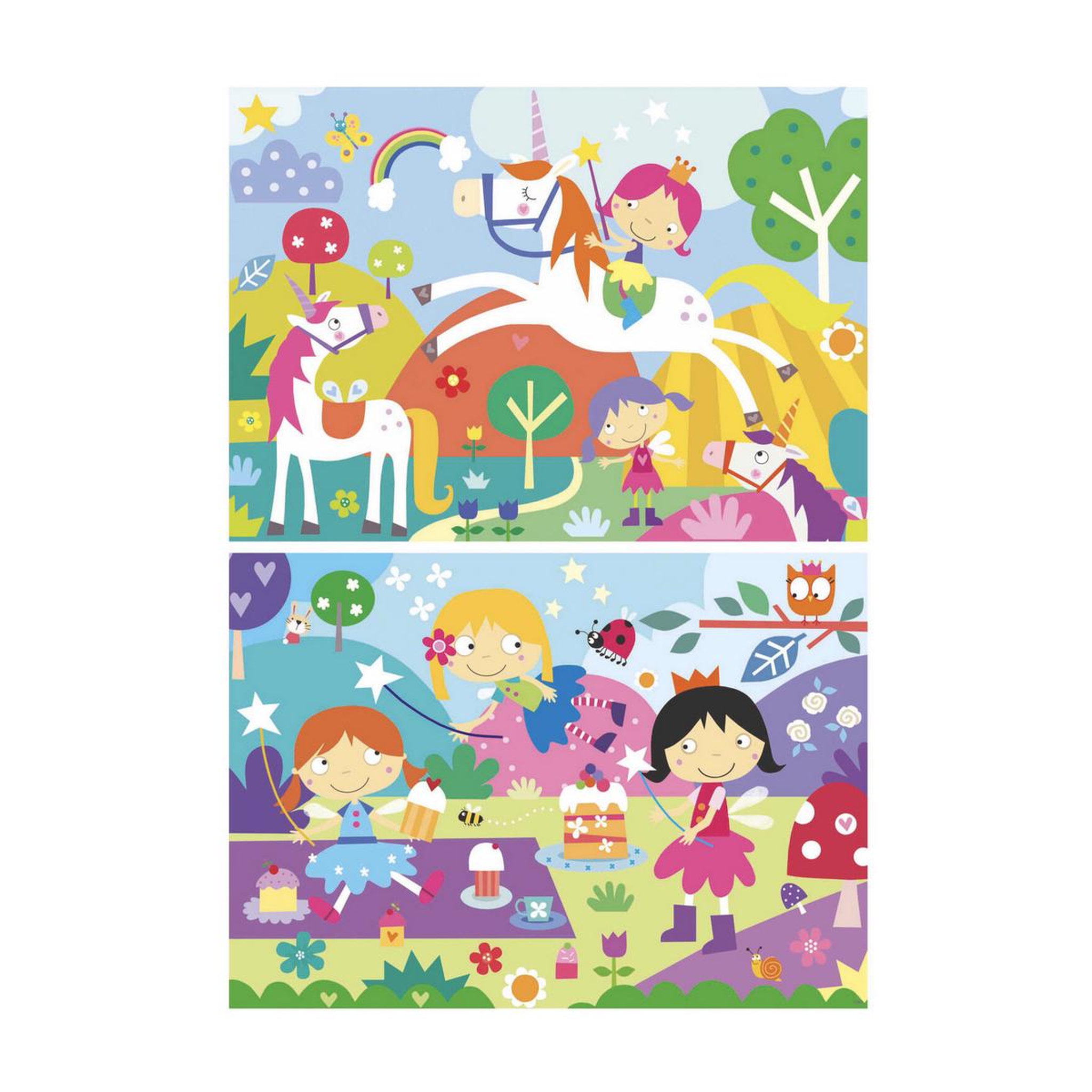 Voir la diapositive 2 : EDUCA 2 puzzles 48 pieces amis fantastiques