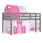 Paris Prix Pack - Lit Enfant, Tente & Tunnel  Pino Princesse  Gris