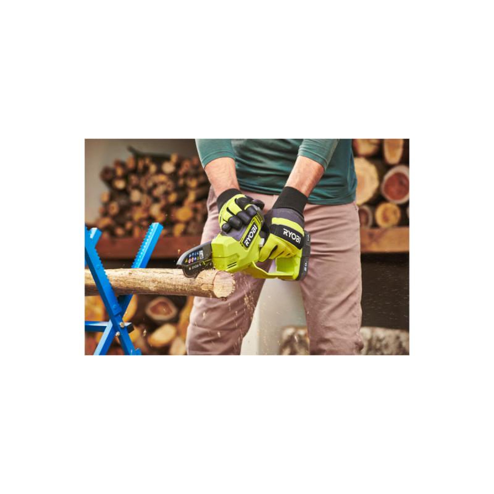 Voir la diapositive 4 : Ryobi Élagueur à main RYOBI - RY18PSX10A-120 - 18V One+ Brushless - 1 batterie 2,0 Ah - 1 chargeur