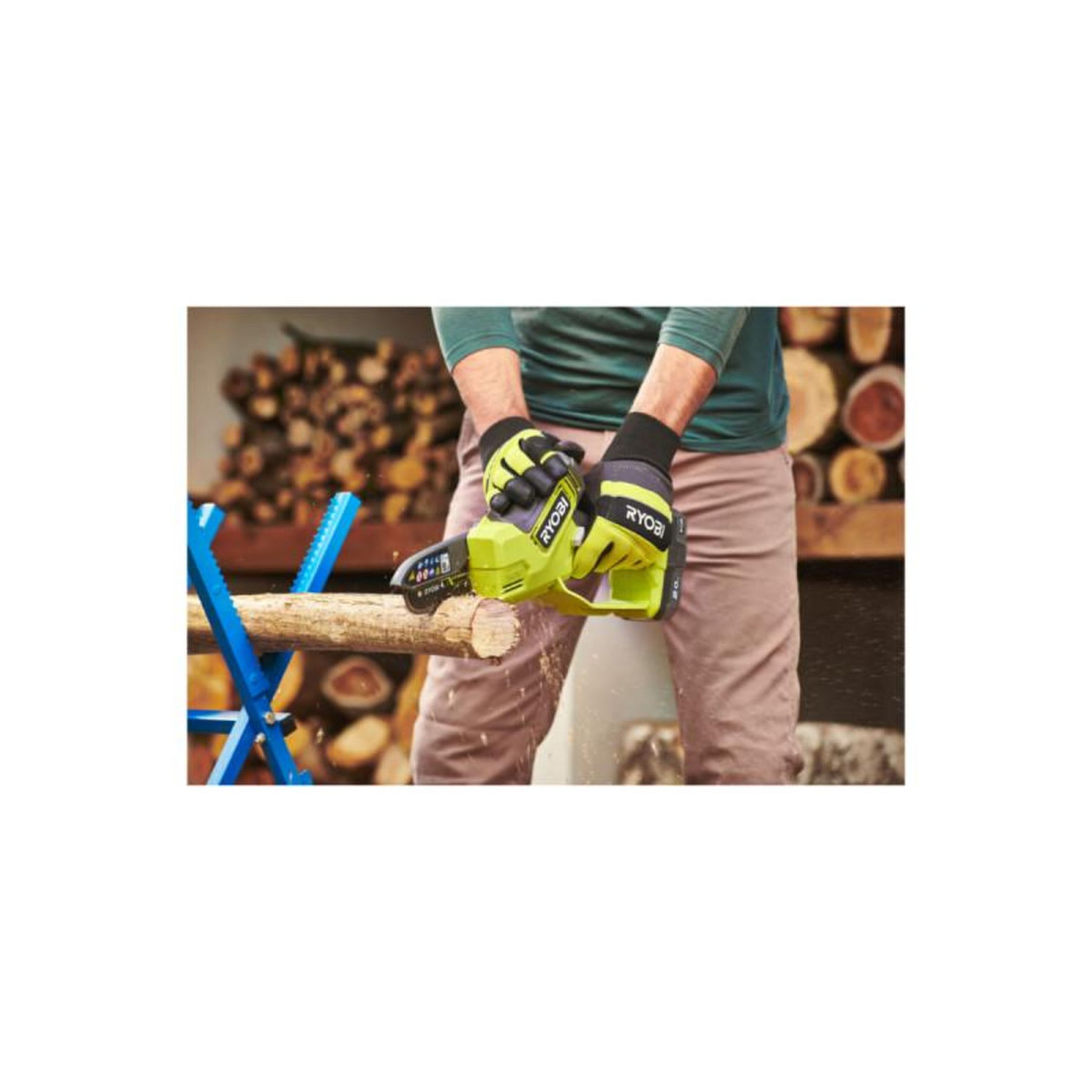 Ryobi Élagueur à main RYOBI - RY18PSX10A-120 - 18V One+ Brushless - 1 batterie 2,0 Ah - 1 chargeur