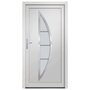 Voir la diapositive 3 : VIDAXL Porte d'entree Blanc 108x208 cm PVC