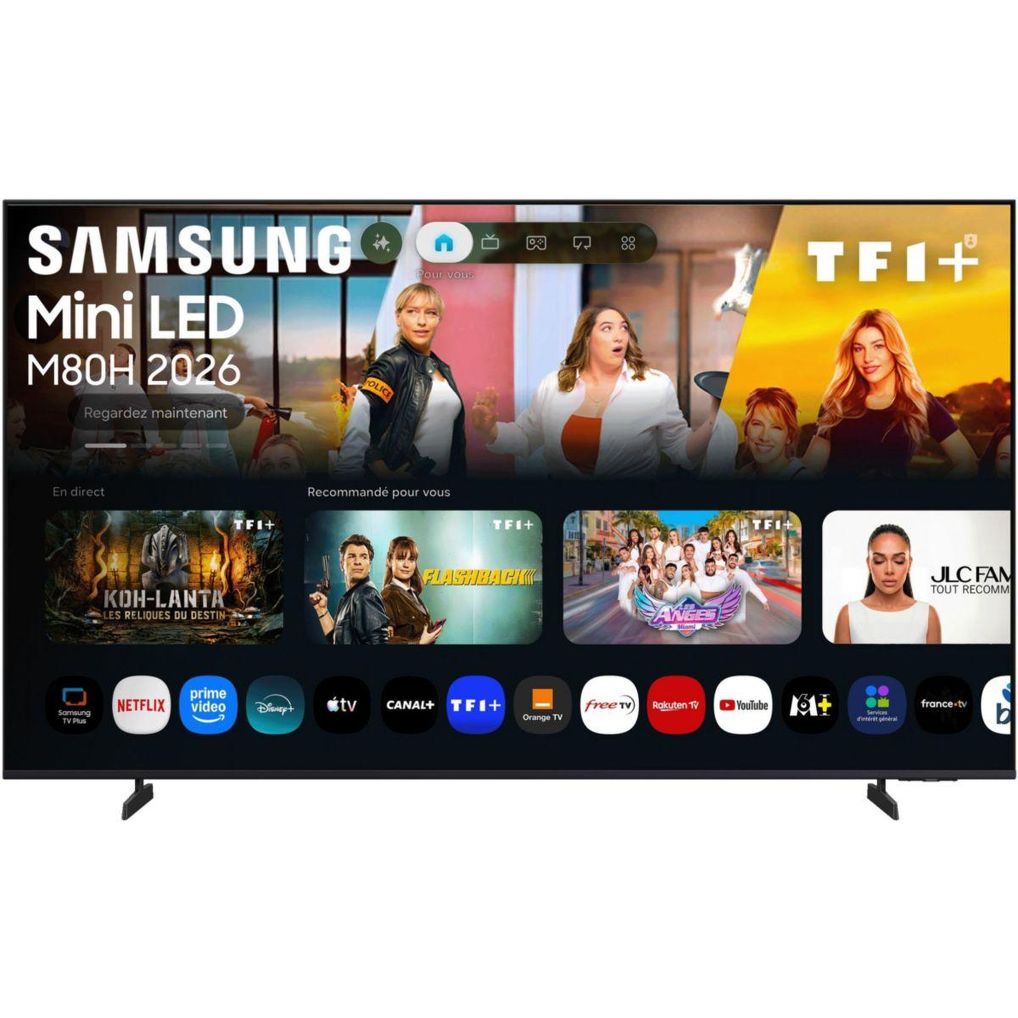 Samsung Tv mini led tu75m80h (2026) 75  (189 cm) 4k - smart tv avec ia