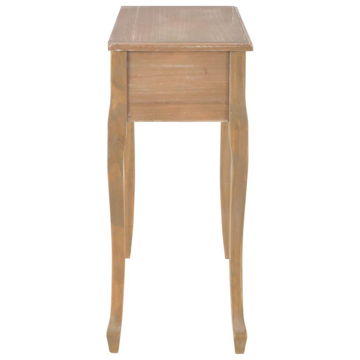 VIDAXL Table de console et coiffeuse avec 3 tiroirs Marron