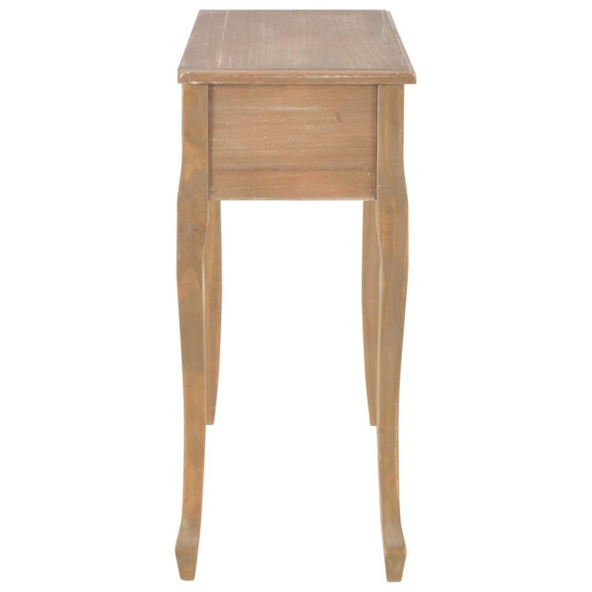 VIDAXL Table de console et coiffeuse avec 3 tiroirs Marron