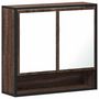 Voir la diapositive 2 : VIDAXL Armoire a miroir de salle de bain chene marron bois ingenierie