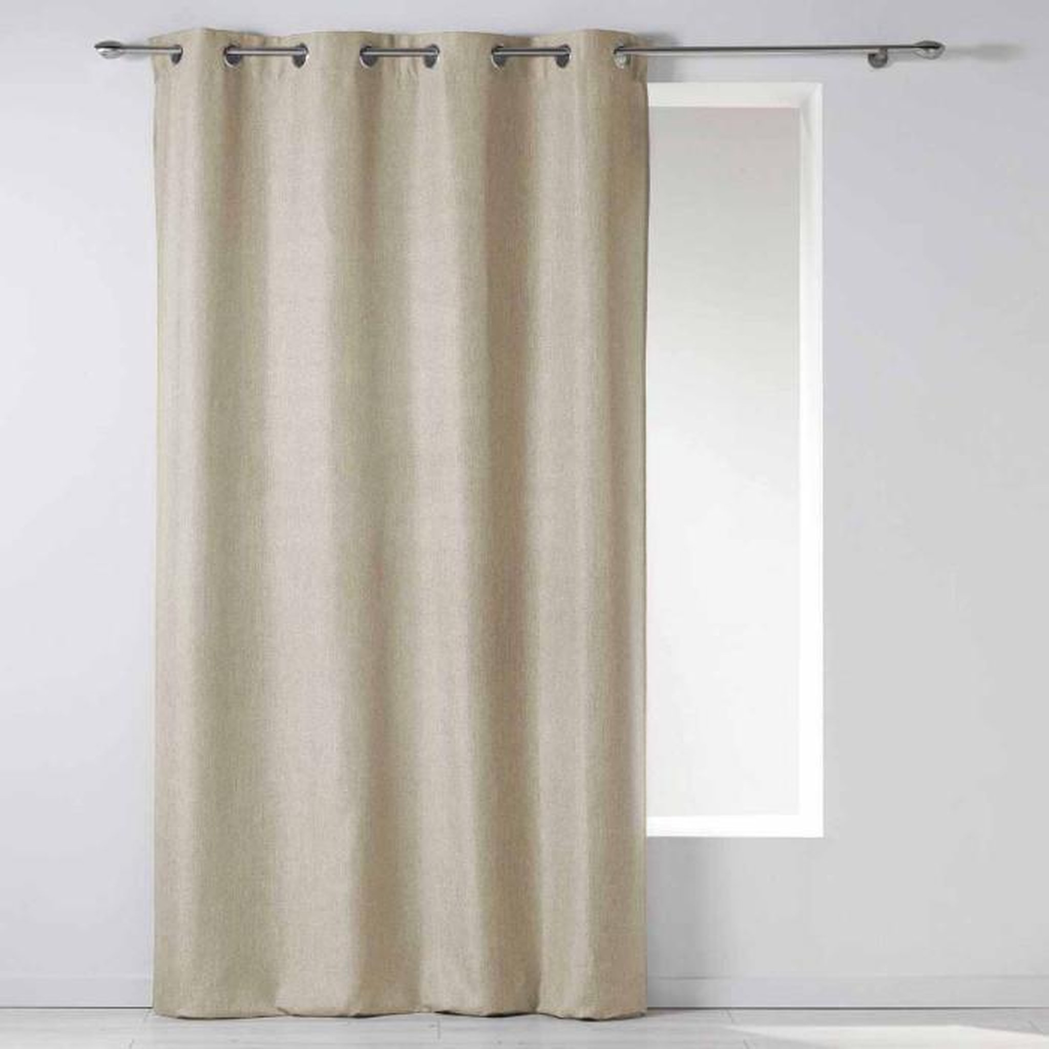 Voir la diapositive 1 : Paris Prix Rideau à Œillets  Newton  140x260cm Beige