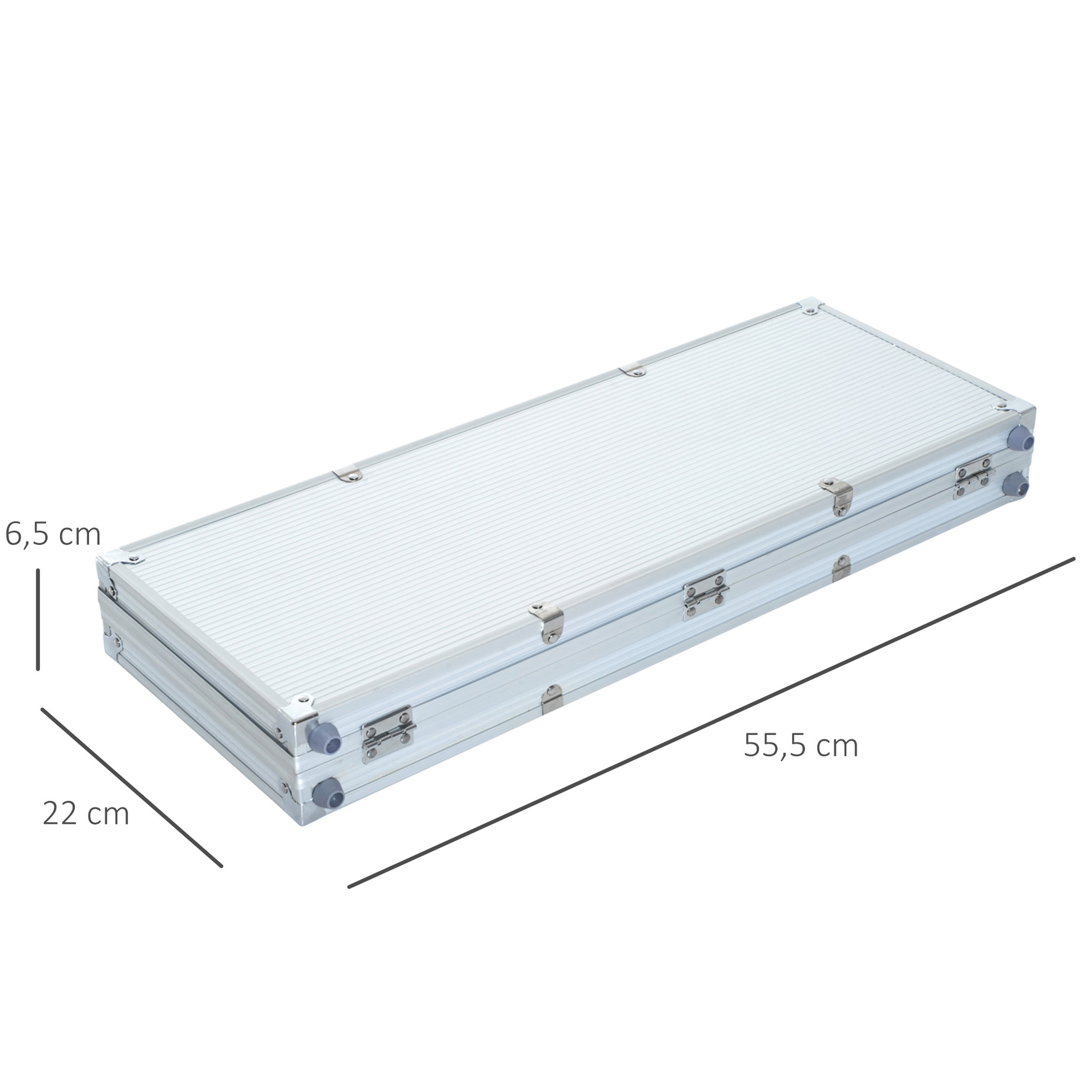 Voir la diapositive 3 : HOMCOM Mallette professionnelle de Poker 500 jetons 2 jeux de cartes 5 dés bouton dealer 2 clés alu