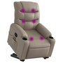 Voir la diapositive 3 : VIDAXL Fauteuil inclinable de massage electrique cappuccino similicuir
