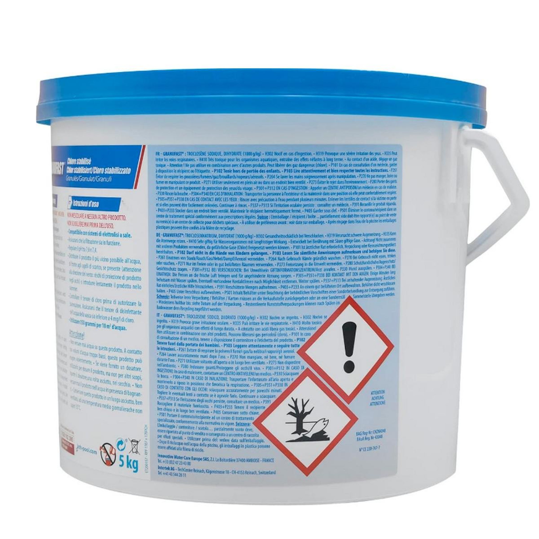 Voir la diapositive 6 : HTH Chlore choc stabilisé 5kg - C800654H1