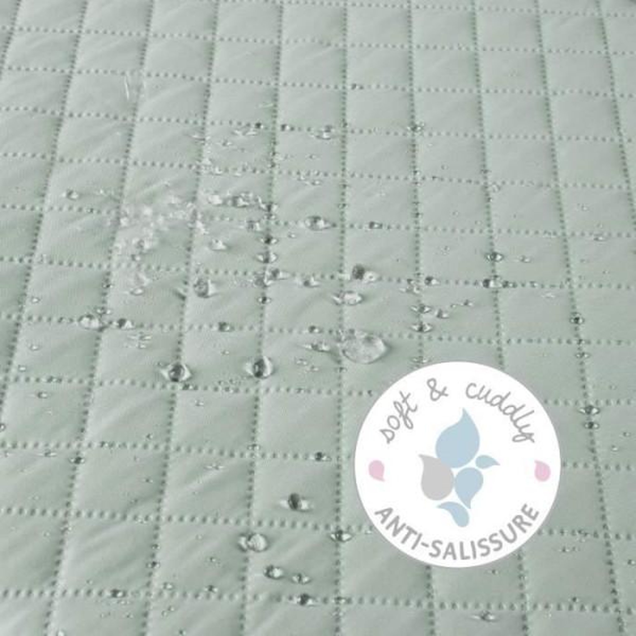 Voir la diapositive 2 : Roba Tapis de parc bébé - ROBA - Pour parc hexagonal - Rembourré - Vert givré