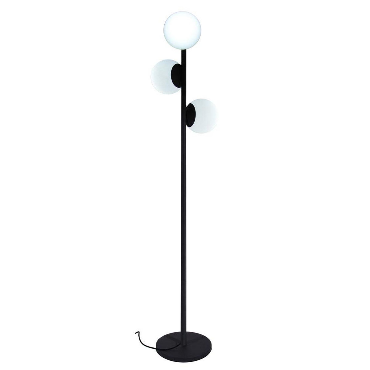 Lumisky Lampadaire ext filaire GLOBY Gris anthracite Acier H175CM