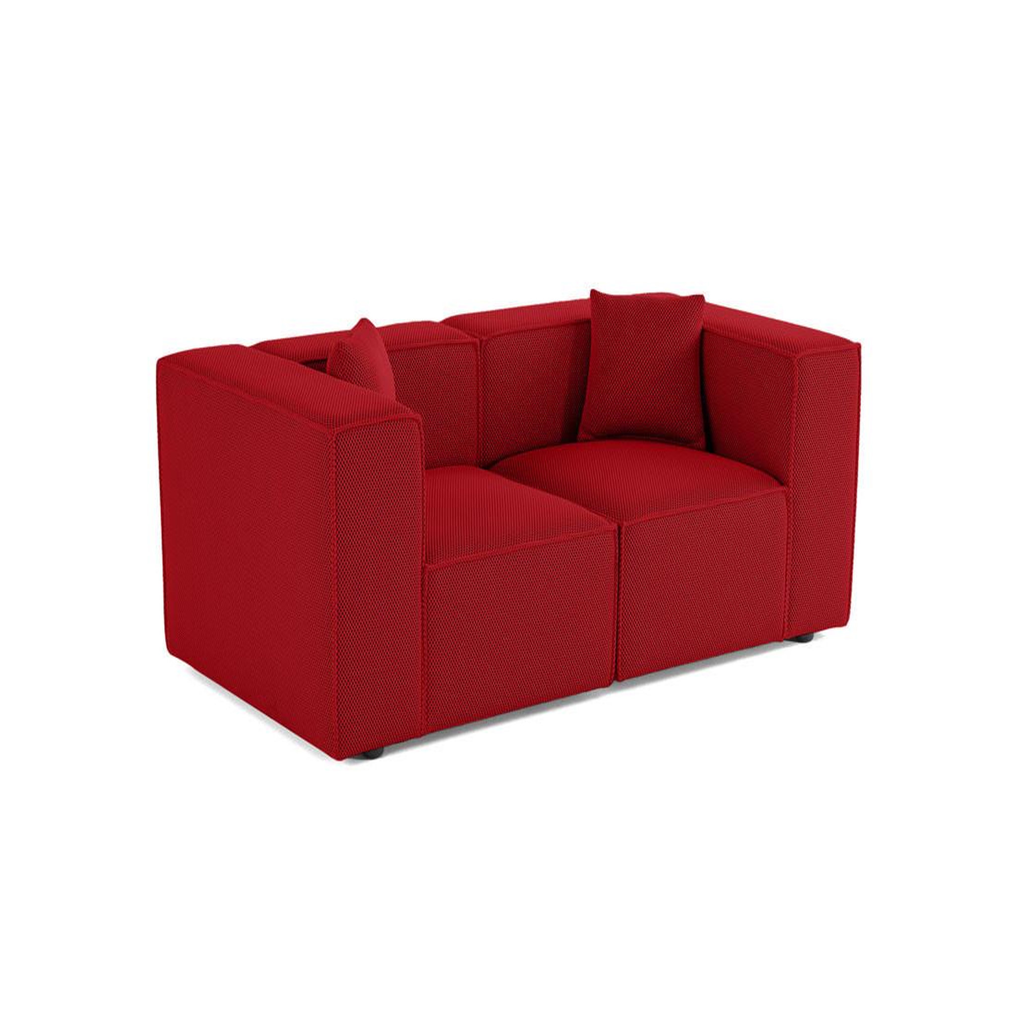 Voir la diapositive 3 : LISA DESIGN Arty - canapé modulable 2 places - en tissu mailles 3d