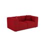 Voir la diapositive 3 : LISA DESIGN Arty - canapé modulable 2 places - en tissu mailles 3d