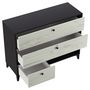 Voir la diapositive 4 : Commode 3 tiroirs 1 niche L110cm BRIDGET