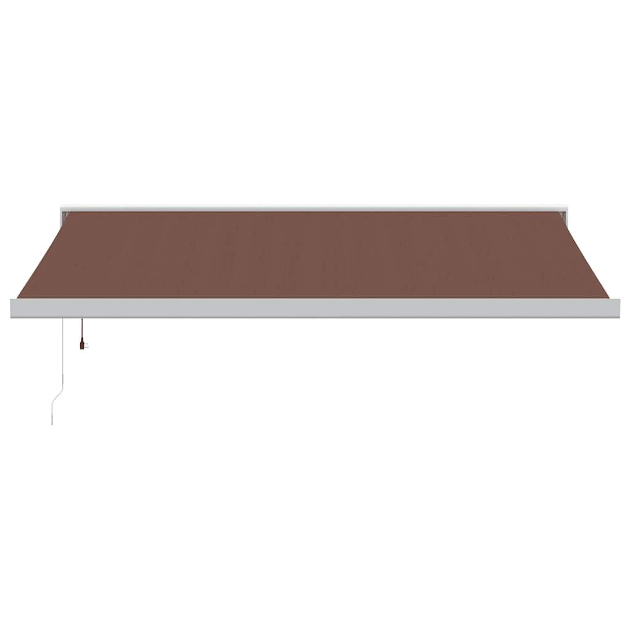 Voir la diapositive 3 : VIDAXL Auvent retractable automatique marron 400x300 cm
