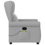 Voir la diapositive 4 : VIDAXL Fauteuil de massage inclinable gris nuage tissu