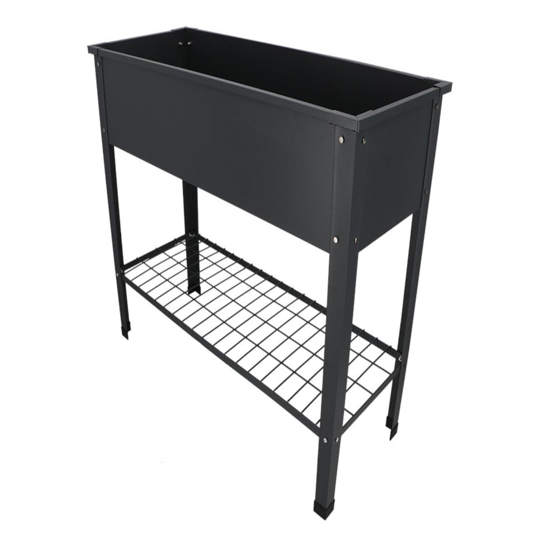 Voir la diapositive 4 : ESSCHERT DESIGN Carré potager en métal anthracite l - esschert design