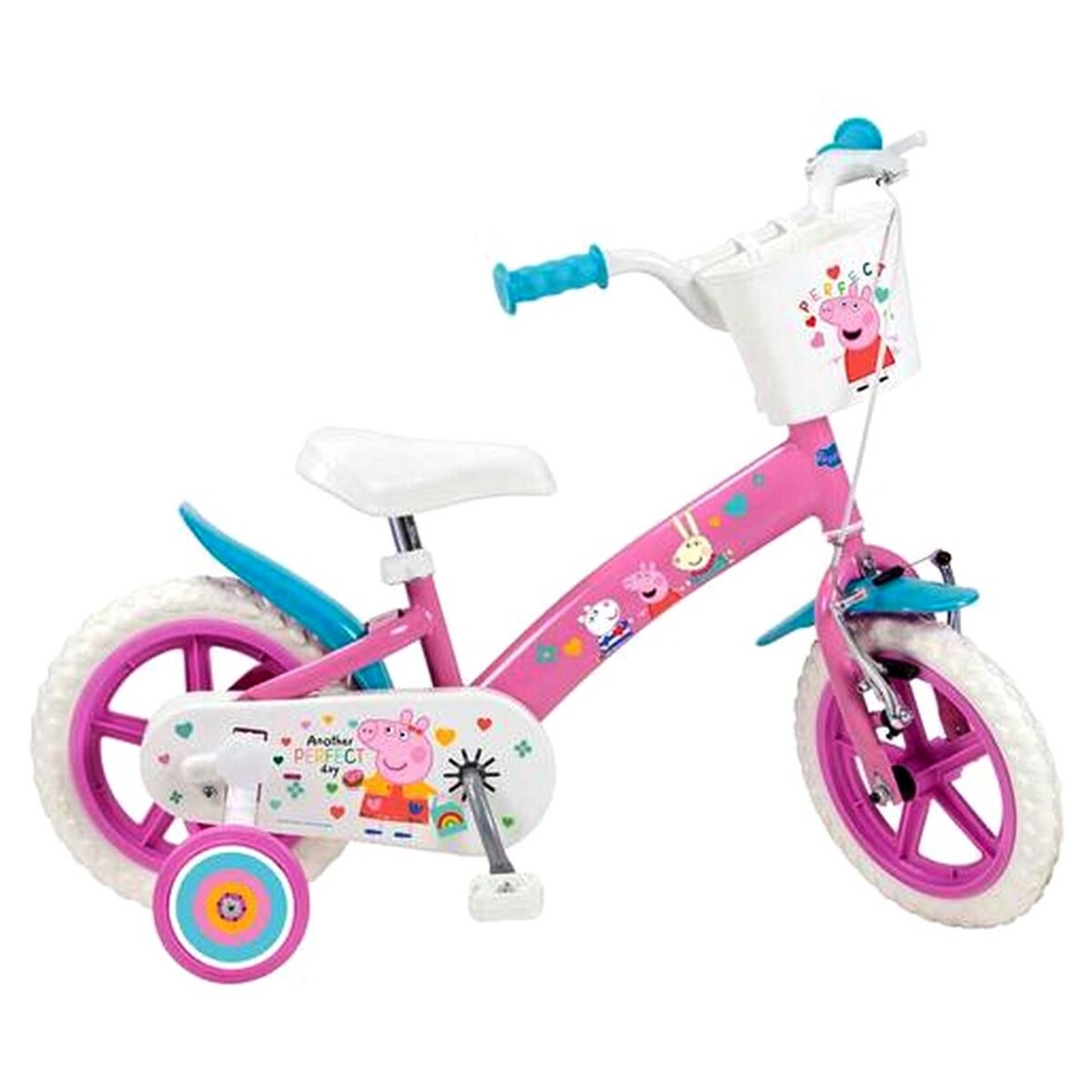 Peppa Pig Velo Peppa Pig 12 pouces 3 5 ans Stabilisateur ROSE pas