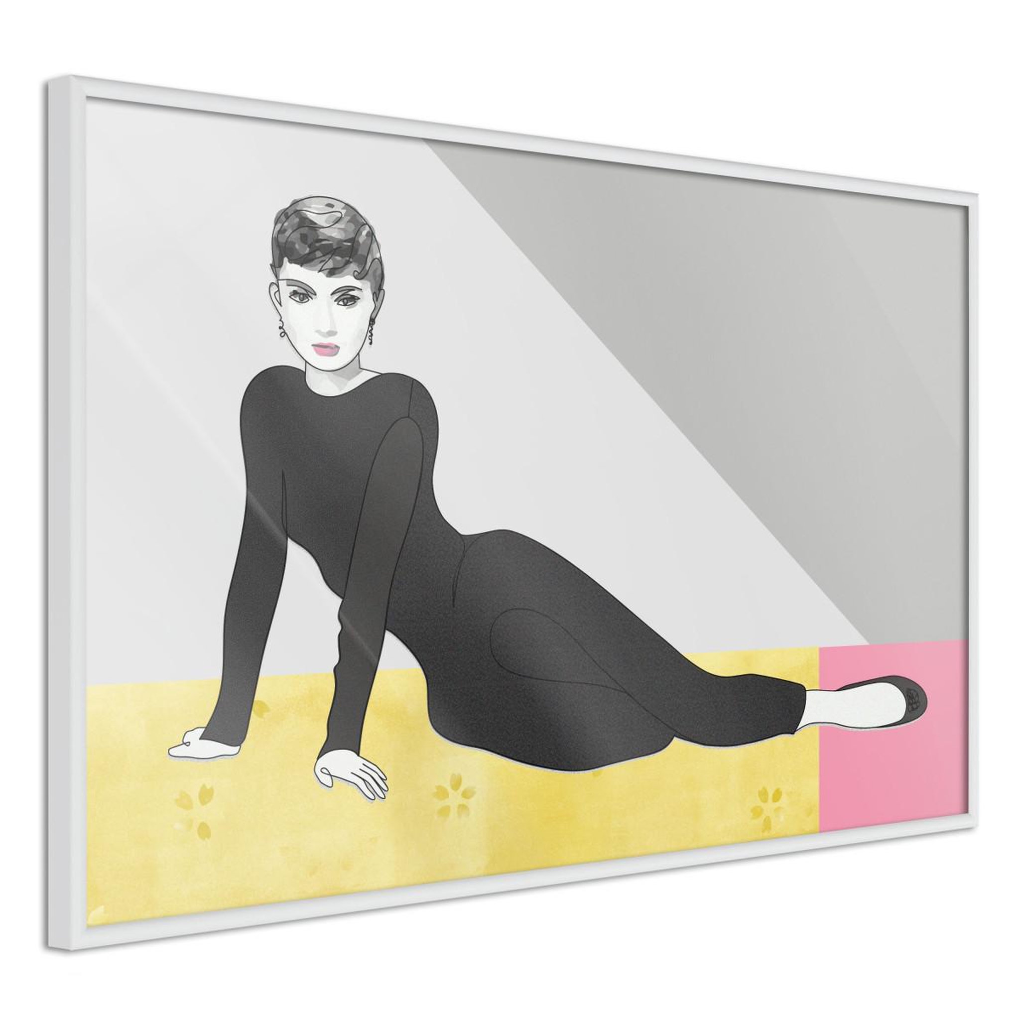 Paris Prix Affiche murale encadrée  elegant audrey