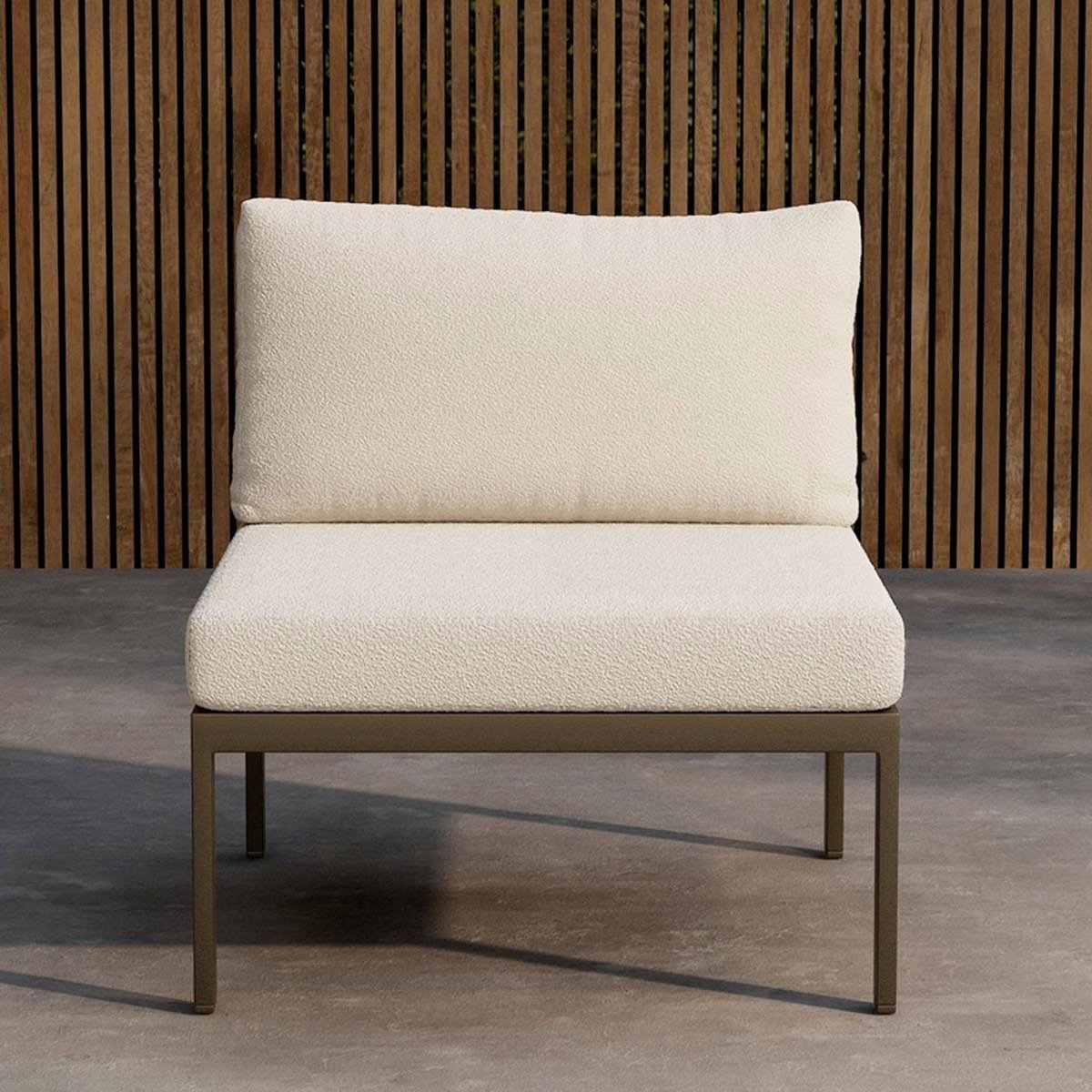 Paris Prix Module Canapé de Jardin Bouclette  Copacabana  74cm Marron