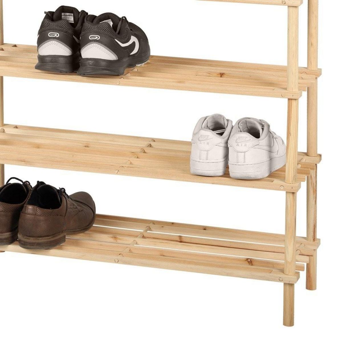 FORNORD Meuble range chaussures 4 niveaux Wood and co