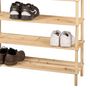 Voir la diapositive 2 : FORNORD Meuble range chaussures 4 niveaux Wood and co