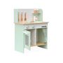 Voir la diapositive 5 : SWEEEK Cuisine en bois vert céladon cocotte pour enfant avec accessoires