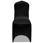 VIDAXL Housses elastiques de chaise Noir 24 pcs