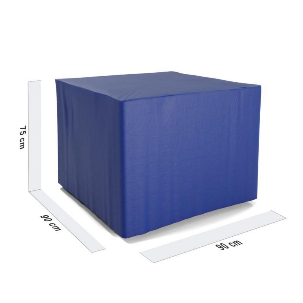 BLUMIE Housse de protection extérieure pour table carrée 90x90x74 cm - Ultra résistant