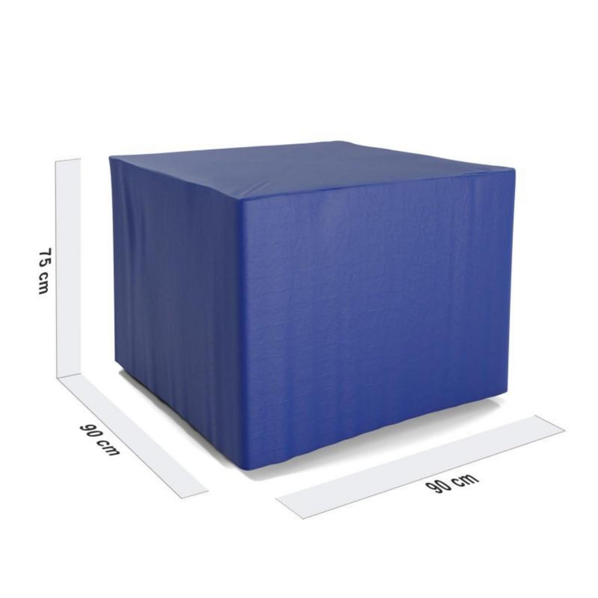 BLUMIE Housse de protection extérieure pour table carrée 90x90x74 cm - Ultra résistant