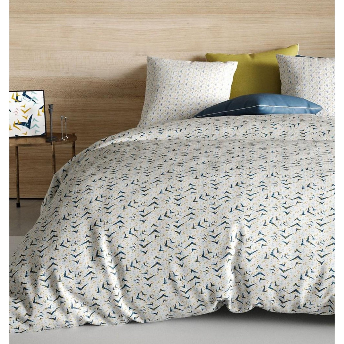 Les Ateliers du Linge Parure de housse de couette 100% coton 57fils vita