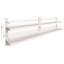 Voir la diapositive 3 : VIDAXL Etageres murales flottantes a 2 niveaux 2 pcs Inox 300x30 cm